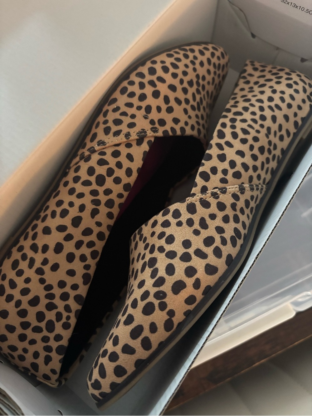 Women’s Wide Cheetah Print Slip-On Flats
